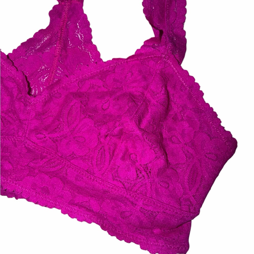 Free People NWT Small/ medium Lace Racerback Bralette / summer crop  intimately - Picture 6 of 15